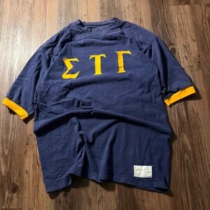 70s Vintage Russell‎ Athletic Sigma Tau Gamma T-Shirt Greek Tee Men's